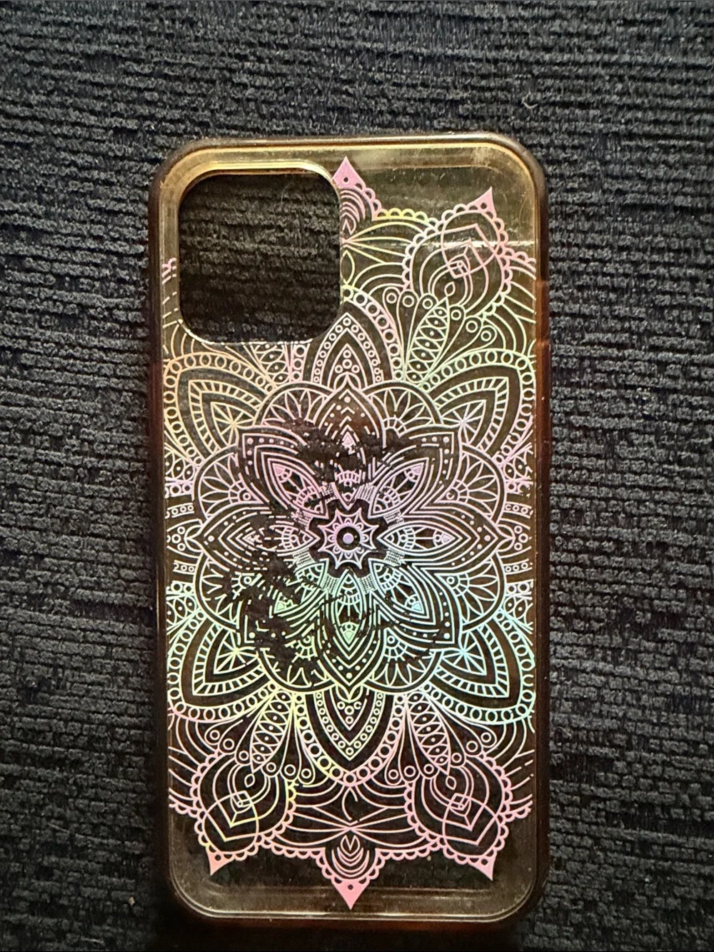 Holographic Mandala Phone Case - Multicolor iPhone 12 Max Pro